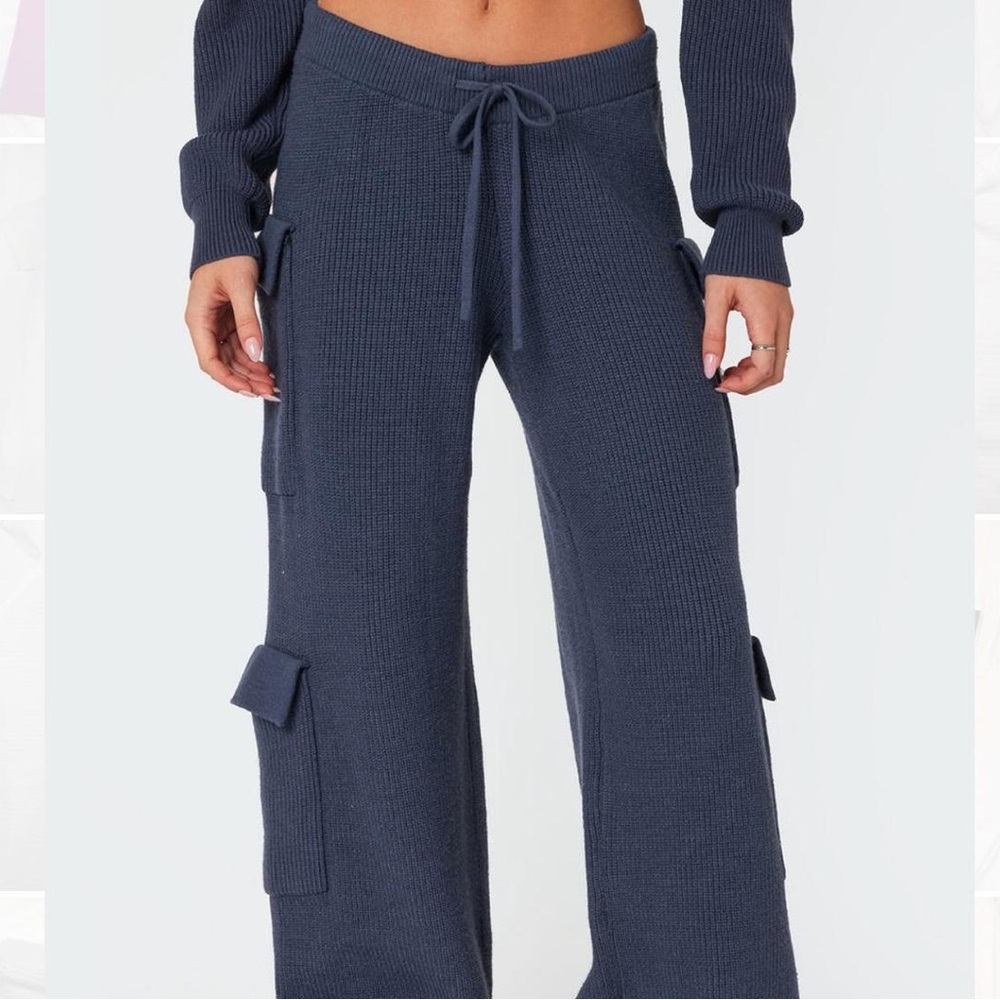 Edikted Women's Blue and Navy Joggers-tracksuits